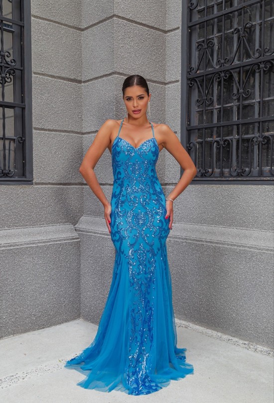 Vestido Vanessa Azul