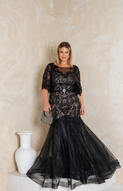 Vestido Nara Longo Preto
