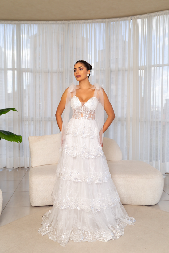 Vestido Marina Longo Off