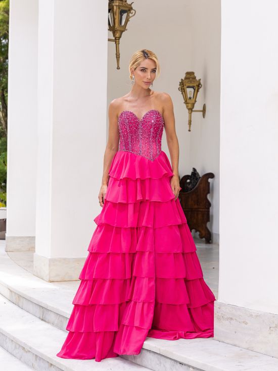 Vestido Longo Lissette Pink