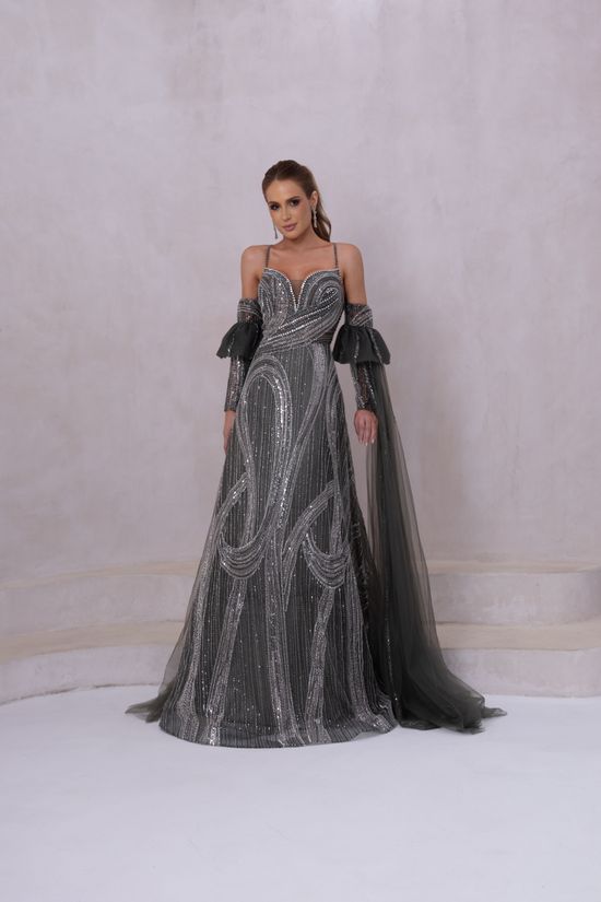 Vestido Longo Elena Verde Oliva 