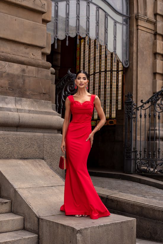 Vestido Longo Cassie Vermelho 