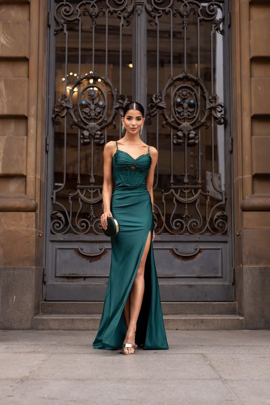 Vestido Longo Elenya Verde Esmeralda