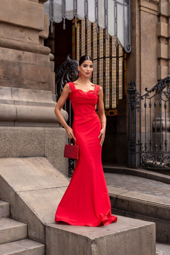 Vestido Longo Zaryna Vermelho