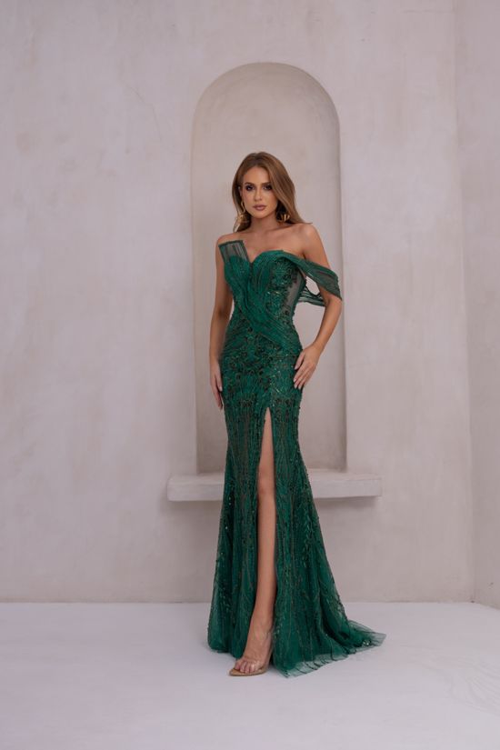Vestido Longo Syenis Verde Esmeralda