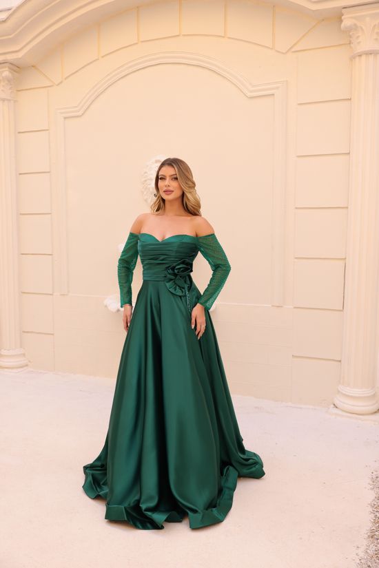 Vestido Longo Lunera Verde Esmeralda
