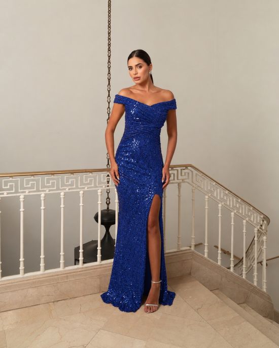 Vestido Longo Marcelle Azul Royal