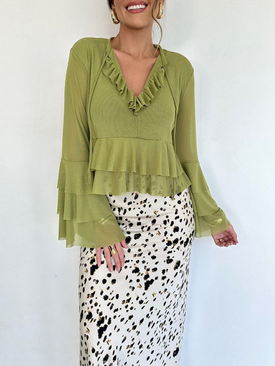 Bata Boho Nataly Verde Avocado