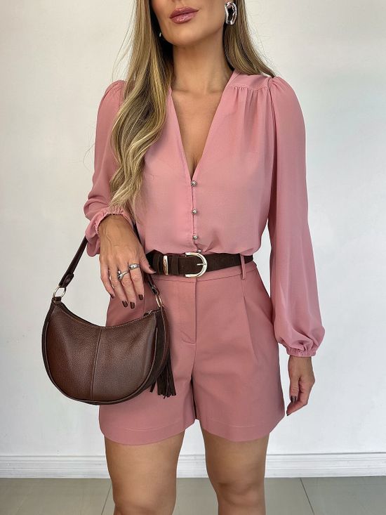 Short Milazzo Rosa Chá