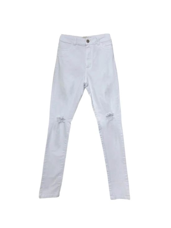 Calça Jeans Branca Rasgo