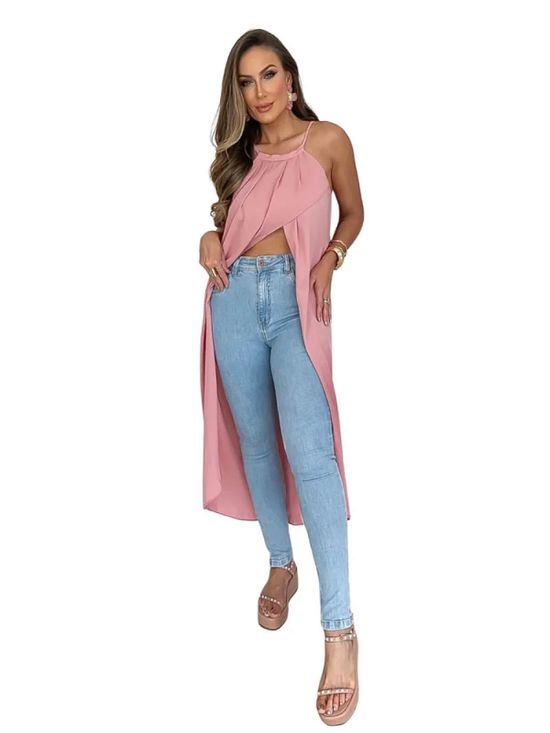 Calça Jeans Claro Skinny