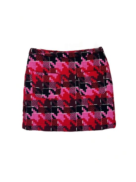 Saia Tweed Ágora Pink Barbie