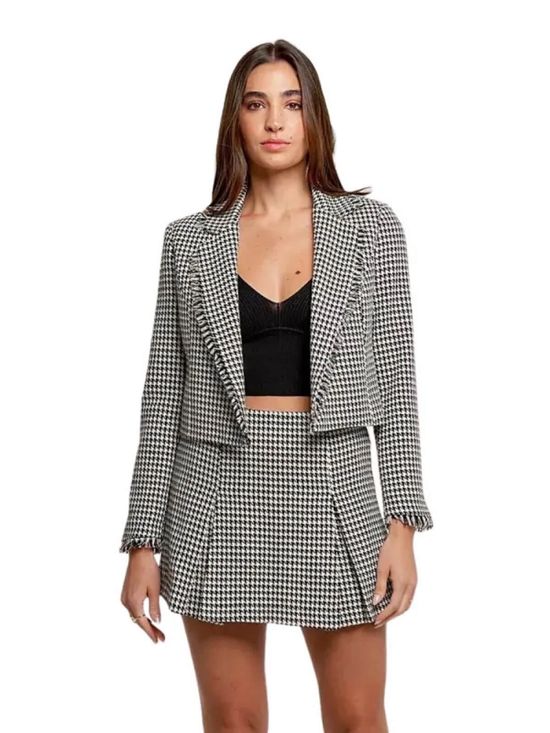 Short Saia Tweed Preto