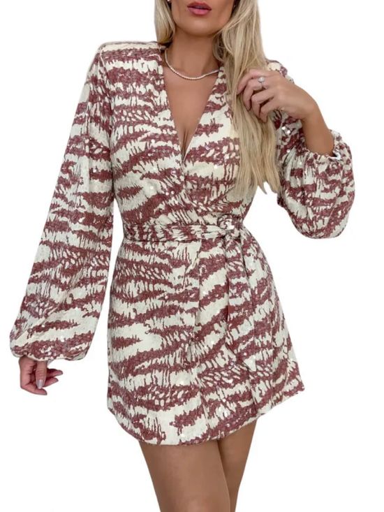 Vestido Savana Paetê Off White