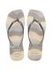 Havaianas Square Glitter Party Bege Palha Prata 