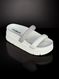 Sandalia Papete Moleca Turim Tiras de Glitter 5513.105 Branco