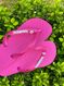 Havaianas Top Rosa Flux + Escrita Branca + Flor Branca Pedra Rosa