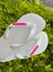 Havaianas Top Branca + Escrita Rosa Neon