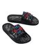 Chinelo Slide Homem Aranha Preto