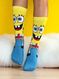 Meia Bob Esponja Amarelo/Azul