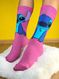 Meia Stitch Fundo Lilás