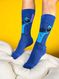 Meia Stitch Fundo Azul 