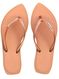 Chinelo Brizza Arezzo Bico Folha Marrom