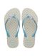 Havaianas Kids Slim Glitter Bege Palha