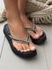 Chinelo Flatform Lunielly Strass Preto