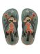 Chinelo Ipanema Anatômico Bebê Dinossauro Verde/Laranja