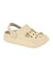 Babuche Molekinha 2591.103 Creme com pingentes