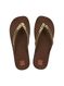 Chinelo Zaxy Hype com corrente Café