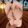 Havaianas Top Rosa Ballet + Escrita Dourada + Concha + Estrela