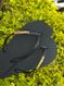 Havaianas Square Preto + Escrita Dourada 