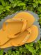 Havaianas Top Amarelo + Escrita Dourada + Girassol