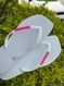 Havaianas Square Branco + Escrita Rosa Neon