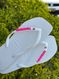 Havaianas Square Branco + Escrita Rosa + Ponto de Luz Rosa 