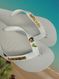 Havaianas Top Branca + Escrita Dourada + Tucano + Coqueiro