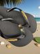 Havaianas Top Preto + Escrita Dourada + Tucano + Coqueiro