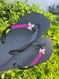 Havaianas Top Preto + Escrita Rosa + Stitch Rosa