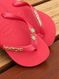 Havaianas Top Vermelho+ Escrita Dourada + Coco + Coqueiro