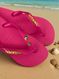Havaianas Top Rosa Flux + Escrita Dourada + Tucano + Coqueiro