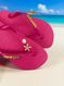 Havaianas Top Rosa Flux + Escrita Dourada + Concha + Estrela
