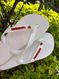 Havaianas Top Branca + Escrita Vermelha + Coração Vermelho