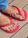 Havaianas Top Vermelho + Pins Tucano, Coqueiro, Abacaxi, Coco, Brasil