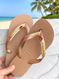 Havaianas Top Rose Gold + Escrita Dourada + Cereja 