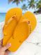 Havaianas Top Amarelo + Escrita Dourada + Cereja 