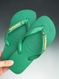 Havaianas Top Verde + Escrita Dourada + Bandeira Brasil