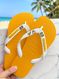 Havaianas Top  Brasil Tropical  Tucano Coqueiro Amarelo/Branco