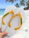Havaianas Top  Brasil Tropical  Arara Branco/Amarelo